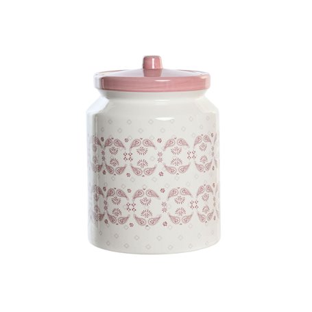 Boîte DKD Home Decor 15,5 x 15,5 x 21 cm Rose Blanc Dolomite 39,99 €