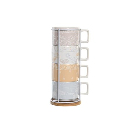 Ensemble de tasses à café DKD Home Decor Rouge Bleu Métal Blanc Jaune Ba 39,99 €