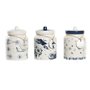 Boîte DKD Home Decor 12 x 12 x 16 cm Bleu Blanc Dolomite (3 Unités) 56,99 €