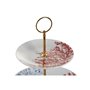 Coupe à fruits DKD Home Decor 27 x 27 x 34 cm Porcelaine Bleu Métal Fuch 64,99 €