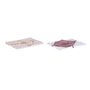 Nappe et serviettes de table DKD Home Decor 150 x 150 x 0,5 cm Rose Blan 89,99 €