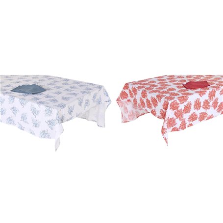 Nappe et serviettes de table DKD Home Decor 150 x 150 x 0,5 cm Bleu Fuch 89,99 €