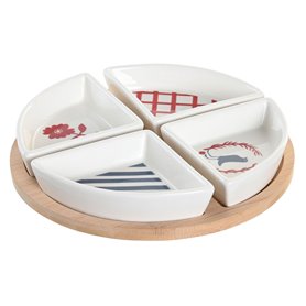 Ensemble à apértif DKD Home Decor 21,5 x 21,5 x 1 cm Rouge Bleu Blanc Gr 34,99 €