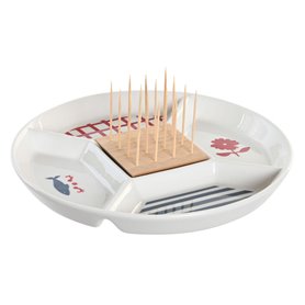 Ensemble à apértif DKD Home Decor 23,5 x 23,5 x 7 cm Rouge Bleu Blanc Gr 30,99 €