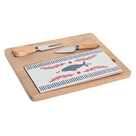 Ensemble à apértif DKD Home Decor 24,5 x 20 x 1,2 cm Rouge Bleu Grès méd 30,99 €