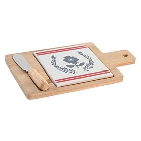 Ensemble à apértif DKD Home Decor 21,5 x 11,8 x 1,5 cm Naturel Rouge Ble 21,99 €