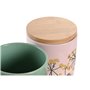 Boîte DKD Home Decor 11,5 x 11,5 x 12 cm Floral Rose Vert Bambou Grès Sh 52,99 €