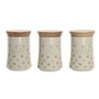 Boîte DKD Home Decor Beige Bambou Grès Avec taupes 10 x 10 x 16 cm (3 Un 63,99 €