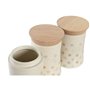 Boîte DKD Home Decor Beige Bambou Grès Avec taupes 10 x 10 x 16 cm (3 Un 63,99 €