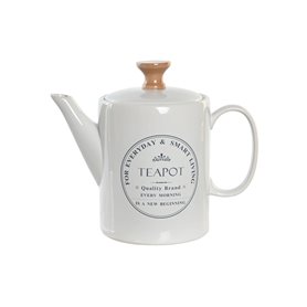 Théière DKD Home Decor Blanc Grès 1 L 33,99 €