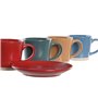 Lot de tasses avec soucoupes DKD Home Decor Rouge Bleu Vert Jaune Grès 1 56,99 €