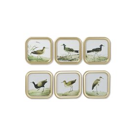 Cadre DKD Home Decor Oiseaux Cottage 30 x 2 x 30 cm (6 Unités) 129,99 €