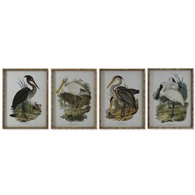 Cadre DKD Home Decor Oiseaux Oriental 45 x 3 x 60 cm (4 Unités) 349,99 €