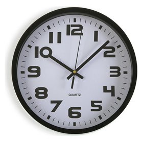 Horloge Murale Versa Noir Plastique 3,8 x 25 x 25 cm 23,99 €