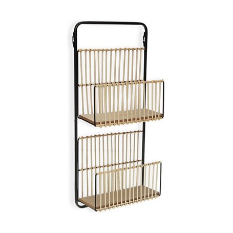 Étagère Versa Métal Rotin Bois MDF (12 x 68 x 32 cm) 86,99 €