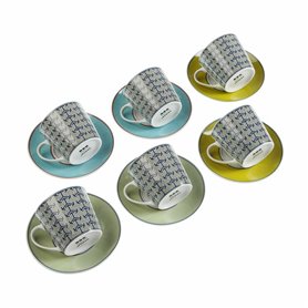 Lot de tasses avec soucoupes Versa Leia Porcelaine (12 pcs) 60,99 €