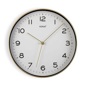 Horloge Murale Versa Doré 30,5 x 4,3 x 30,5 cm Quartz Polyuréthane 33,99 €