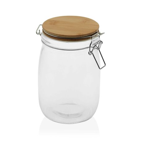 Pot en verre Versa 1 L 11 x 12,5 x 11 cm Verre Bambou 23,99 €