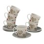 Lot de tasses avec soucoupes Versa Sweet Porcelaine (6 Pièces) (9 x 14 x 62,99 €