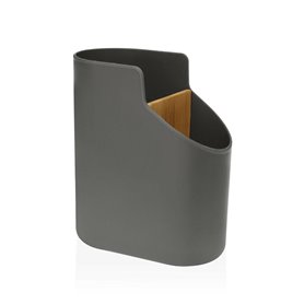 Pot pour ustensiles de cuisine Versa Gris 8,5 x 17,6 x 15 cm ABS Bambou 23,99 €