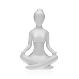 Figurine Décorative Versa Blanc Yoga 12 x 20 x 10 cm Résine 36,99 €