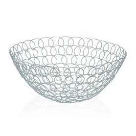 Coupe à fruits Versa Eris Bleu Métal Acier (28 x 12 x 28 cm) 35,99 €