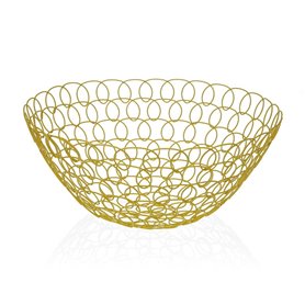 Coupe à fruits Versa Eris Moutarde Métal Acier (28 x 12 x 28 cm) 35,99 €