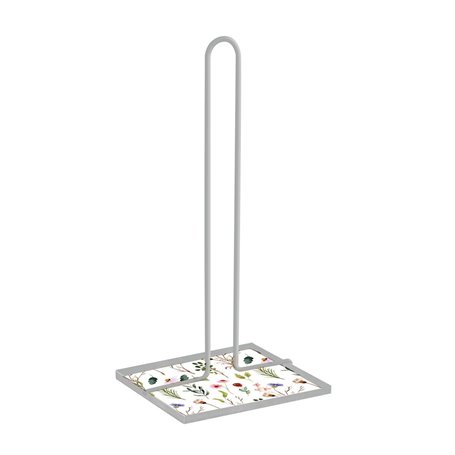 Dérouleur de papier de cuisine Versa Sansa Fleurs Métal Acier Bois MDF ( 32,99 €