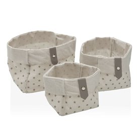 Set de basket Versa Etoiles Polyester 14 x 14 x 14 cm Textile 24,99 €