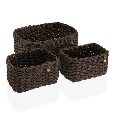 Set de basket Versa Marron Papier 19 x 12 x 26 cm 39,99 €