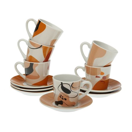 Jeu de 6 tasses avec plat Versa Katrien Porcelaine 33,99 €