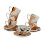 Jeu de 6 tasses avec plat Versa Katrien Porcelaine 33,99 €