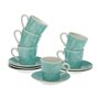 Jeu de 6 tasses avec plat Versa Elnora Porcelaine 33,99 €