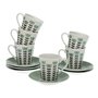 Jeu de 6 tasses avec plat Versa Erna Porcelaine 46,99 €