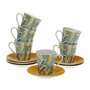 Jeu de 6 tasses avec plat Versa Elora Porcelaine 46,99 €