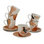 Jeu de 6 tasses avec plat Versa Katrien Porcelaine 46,99 €