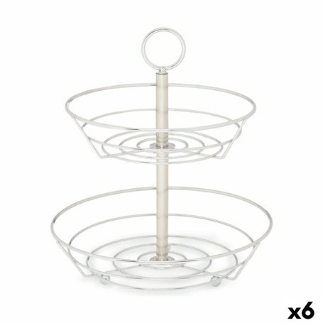 Coupe à fruits Chrome Argenté Métal (26 x 26 x 30,5 cm) (6 Unités) 126,99 €