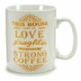 Tasse mug Coffee Porcelaine Doré Blanc 500 ml 24 Unités 157,99 €