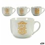 Tasse Coffee Porcelaine Doré Blanc 500 ml 24 Unités 143,99 €