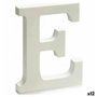 Lettre E Bois Blanc (1,8 x 21 x 17 cm) (12 Unités) 41,99 €