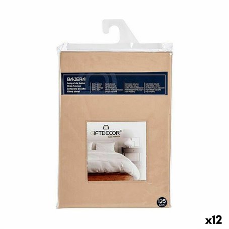 Drap housse 135 cm Beige (12 Unités) 128,99 €