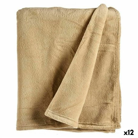 Couverture Polaire Beige (125 x 0,5 x 150 cm) (12 Unités) 169,99 €