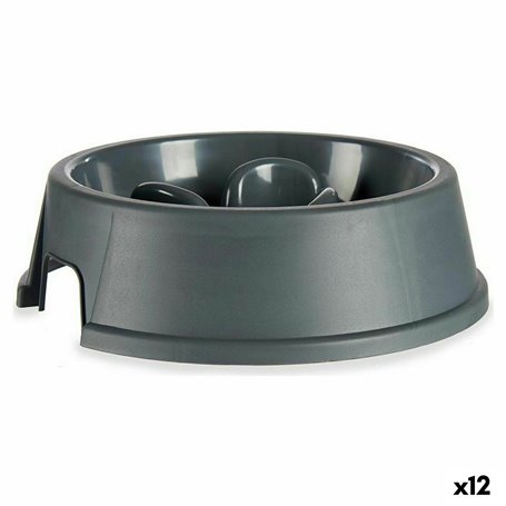 Gamelle à Alimentation Lente pour Animaux de Compagnie Anthracite Plasti 86,99 €