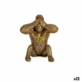 Figurine Décorative Gorille Doré Résine (9 x 18 x 17 cm) 169,99 €