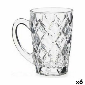 Tasse Diamant Transparent verre (110 ml) (6 Unités) 25,99 €