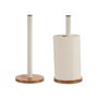 Porte-rouleaux de Cuisine Marron Blanc Métal Bambou (15 x 15 x 33,5 cm)  103,99 €
