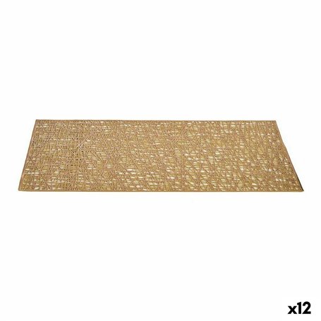 Dessous de plat Doré Plastique (45 x 0,01 x 30 cm) (12 Unités) 36,99 €