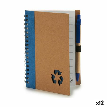 Cahier à Spirales avec Stylo Carton Recyclado 1 x 16 x 12 cm (12 Unités) 48,99 €