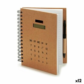 Cahier à Spirales avec Stylo Calculatrice 2,5 x 21 x 18 cm (12 Unités) 142,99 €