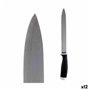 Couteau de cuisine 3,5 x 33 x 2 cm Argenté Noir Acier inoxydable Plastiq 46,99 €
